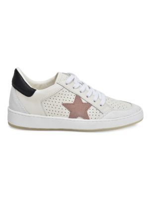 Ginette Star Leather Sneakers | Saks Fifth Avenue OFF 5TH