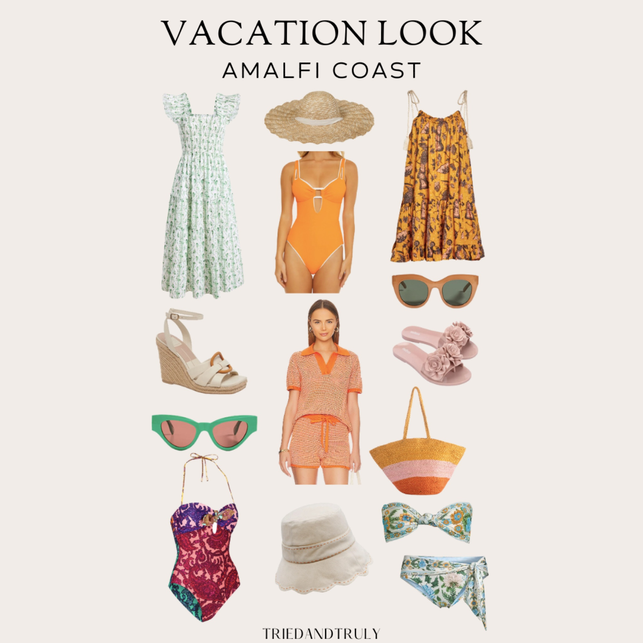 Vacation and resortwear picks by destination. Swimsuits, cover ups, dresses, sandals, sunglasses, hats, and beach and pool bags. 

Italy amalfi coast Tuscany france

#LTKstyletip #LTKswim #LTKtravel