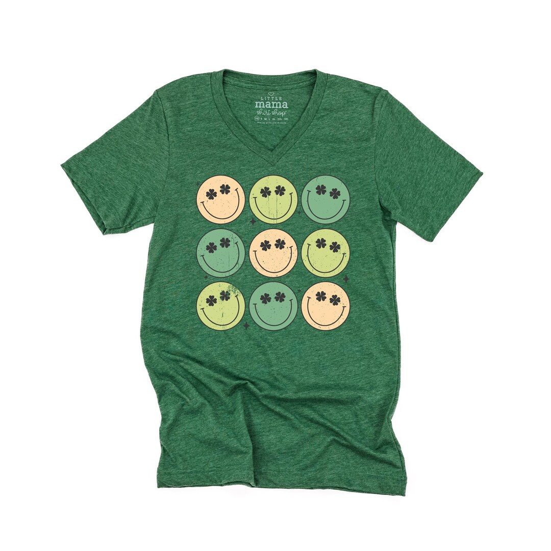 3x3 - St. Patrick's Day Smilies - Unisex Tee | St. Patty's Day | Shamrock Graphic Tee | St Patric... | Etsy (CAD)
