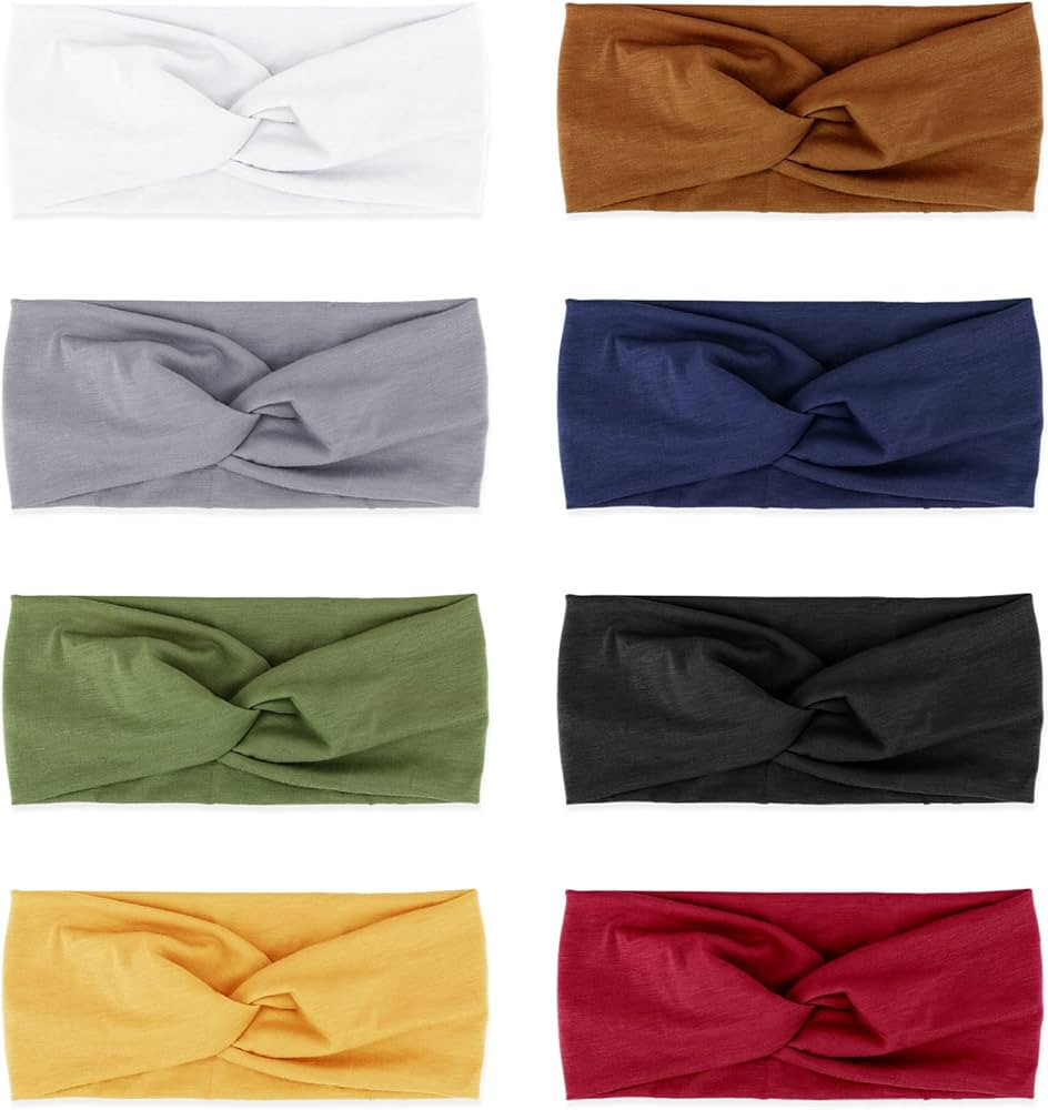 DRESHOW Headbands for Women Girls Vintage Headband Knotted Headwraps Criss Cross Hair Bands Acces... | Amazon (US)
