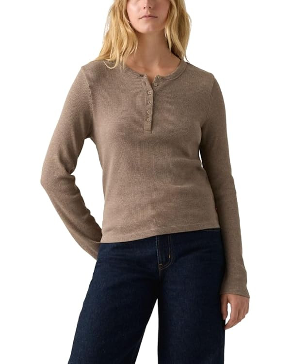 Levi's Womens Dana Henley Shirt | Amazon (US)