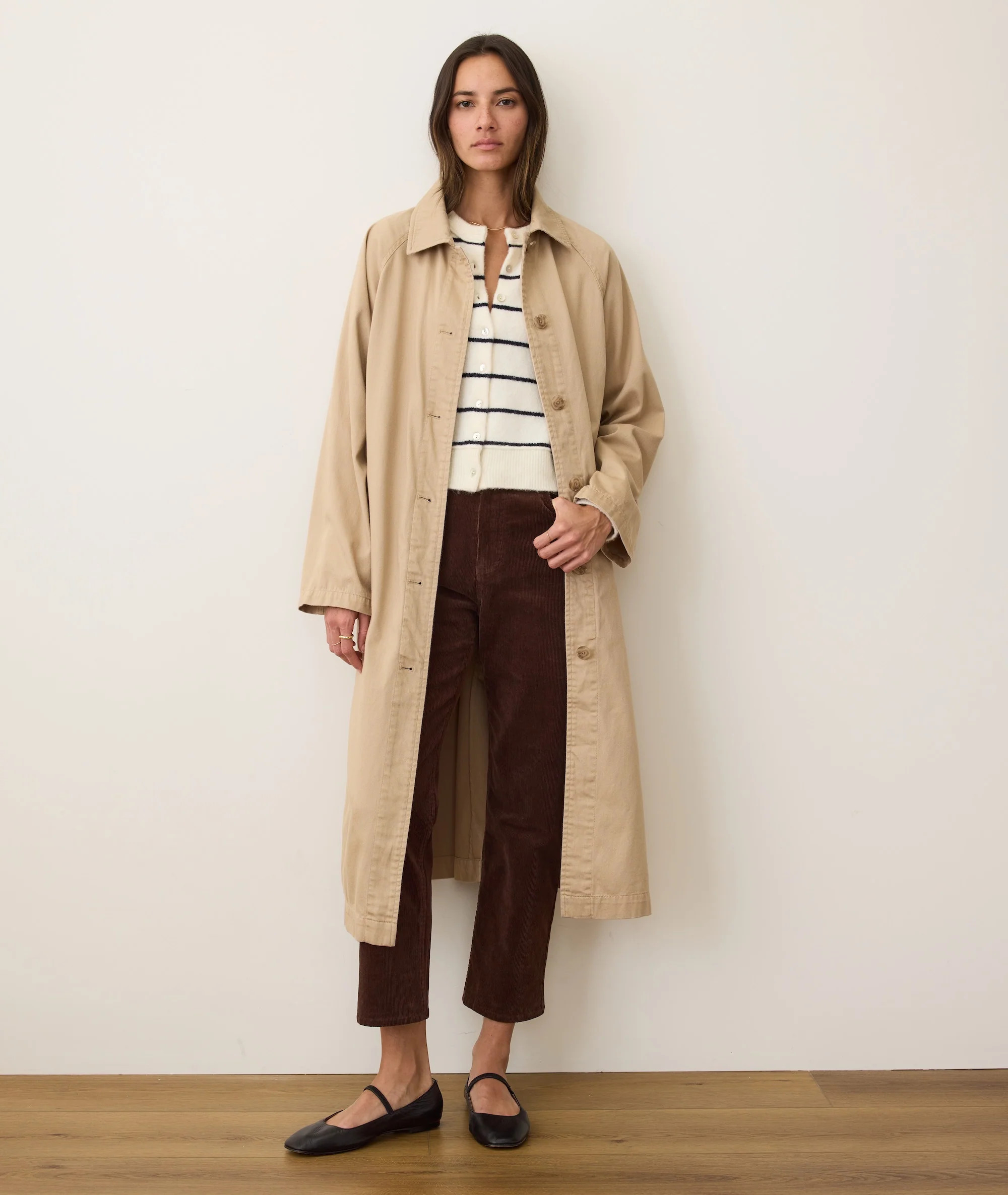 Hayes Twill Trench Coat | Marine Layer