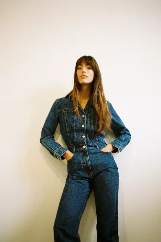Z1975 LONG DENIM JUMPSUIT | Zara US