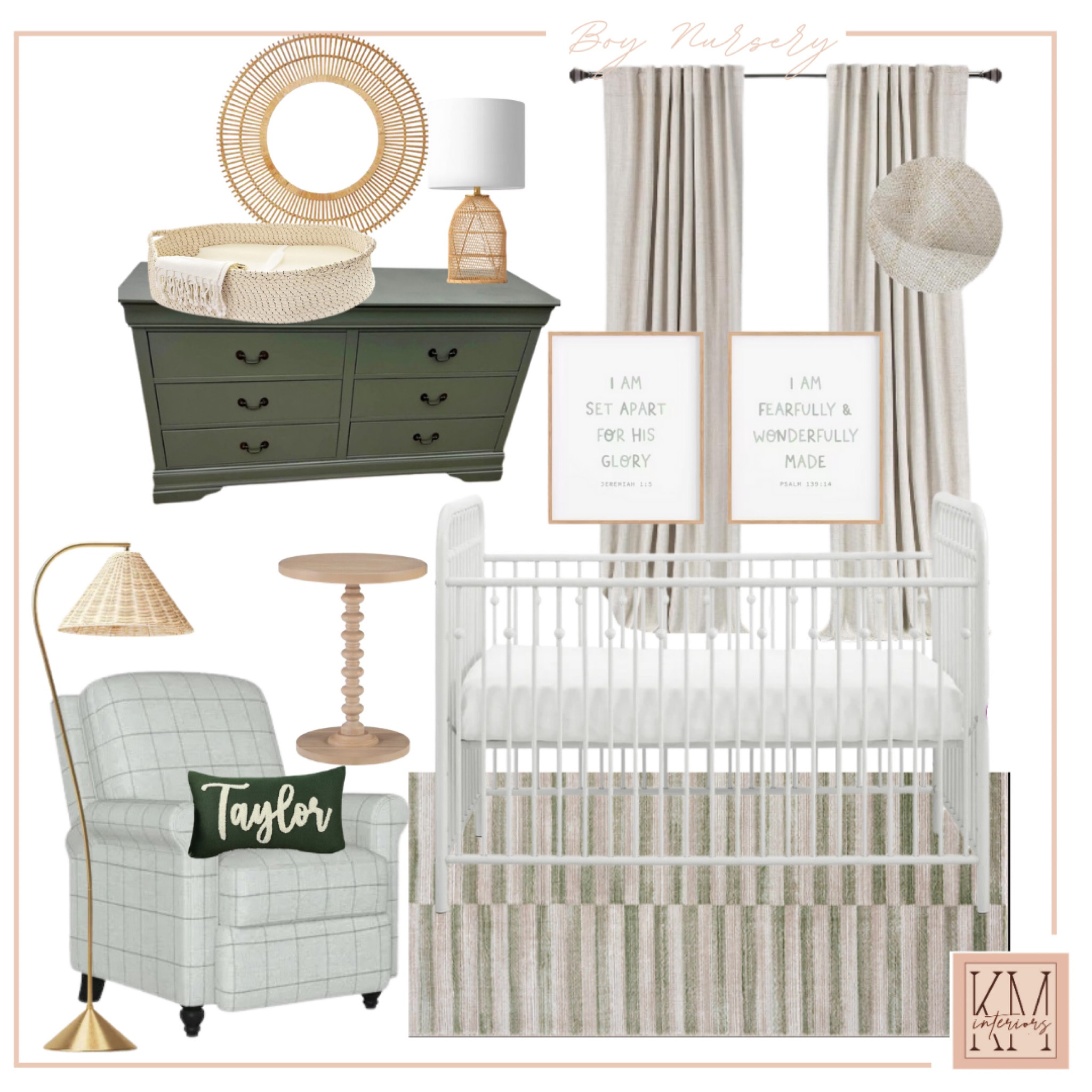 Neutral nursery using green accents 

#LTKbaby #LTKhome #LTKfamily