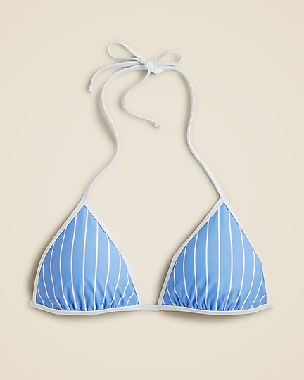 String bikini top in stripe | J. Crew US
