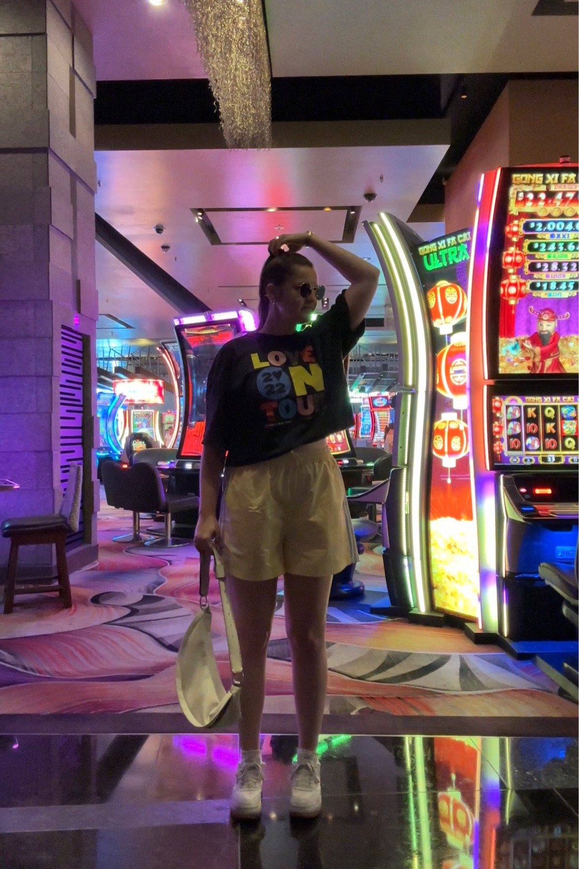 Adidas island club shorts in yellow, activewear, athleisure, loungewear, comfy clothes, travel outfit, Harry styles black love on tour T-shirt, HSLOT, Reebok club c extra sneakers, comfy shoes, casual outfit, rayban round sunglasses, gold jewelry from Amazon  (hoop earrings, rings), Jefferies Socks Women's Plus Size Cotton Turn Cuff Sock, crew socks, red circle bag / purse, Adoyi Gold Hoop Earrings Set for Women, Open Gold Huggie Hoops 14K Plated Chunky Earrings Hypoallergenic For Girls Gift, PROENZA SCHOULER WHITE LABEL Stanton leather belt bag, designer bag, crossbody / fanny pack

#LTKtravel #LTKunder50 #LTKunder100