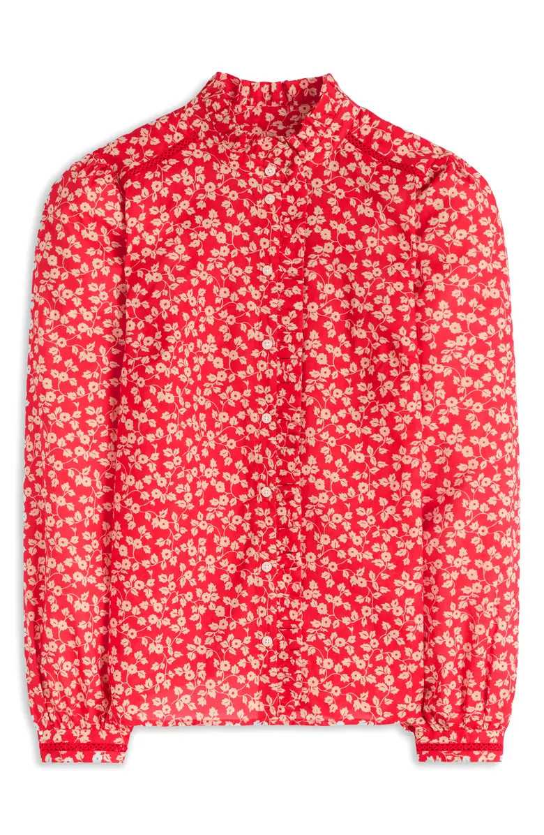 Helena Floral Cotton Button-Up Shirt | Nordstrom