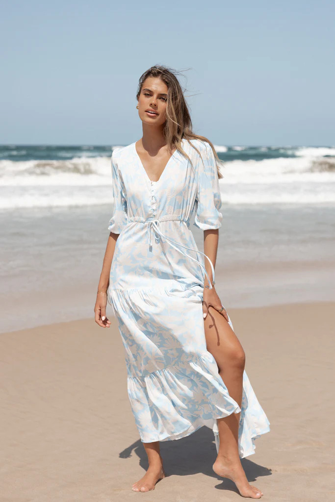 Kelda Dress - Blue Floral | Petal & Pup (US)