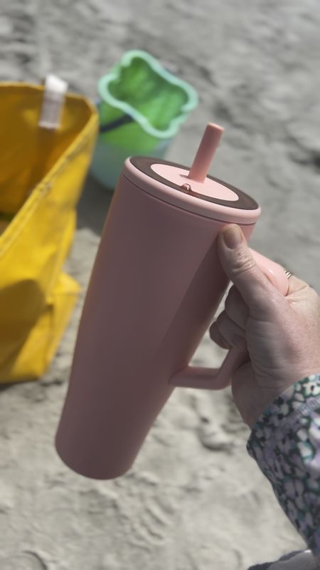 spill proof cup for beach pool bag! 

#LTKSeasonal #LTKfindsunder50 #LTKtravel
