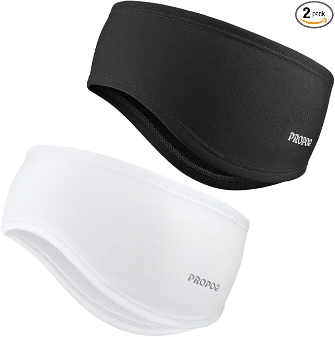 Running Headband Winter Headbands for Women 2 Pack Warm Cozy Fleece Ear Warmers Earmuffs Windstop... | Amazon (UK)