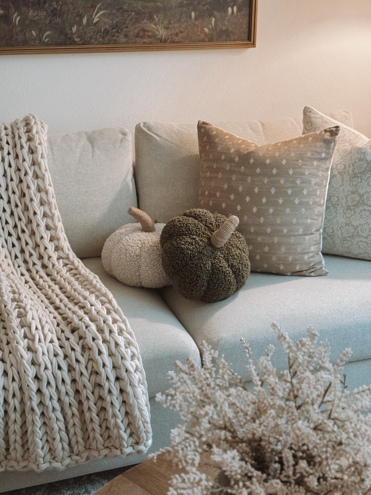 Pumpkin pillows from target 🤍 so similar to the ones from PB! Available in 3 colors. 

#LTKSeasonal #LTKHome