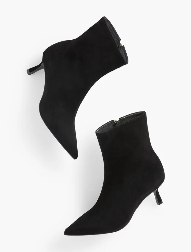 Mallory Kitten Heel Boots - Suede | Talbots