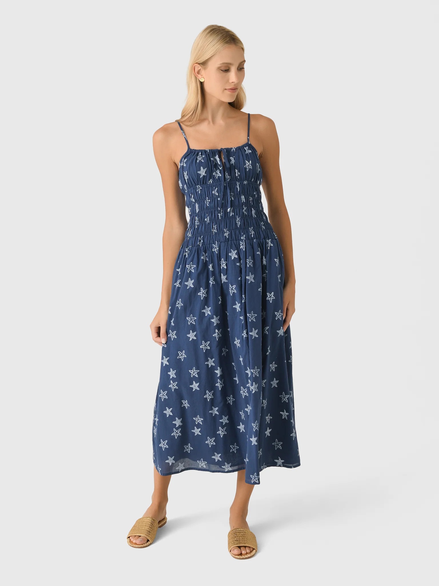 CIAO LUCIA
                      
                     Women's Russo Cotton Voile Midi Dress | Saint Bernard