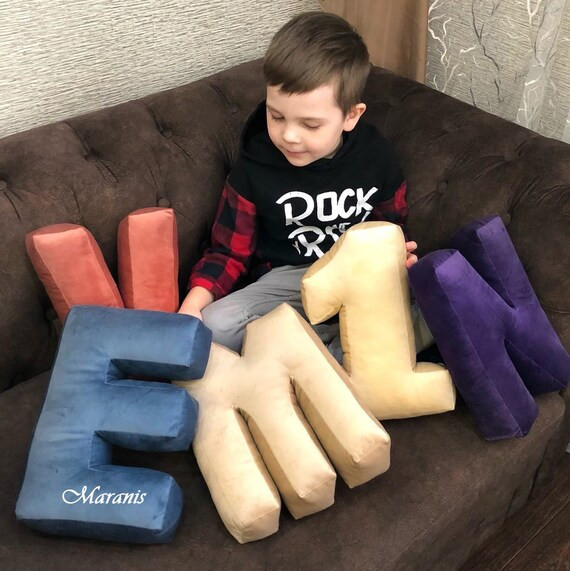 Large Velvet Letter/letter Pillow/number Pillow/letter | Etsy | Etsy (US)