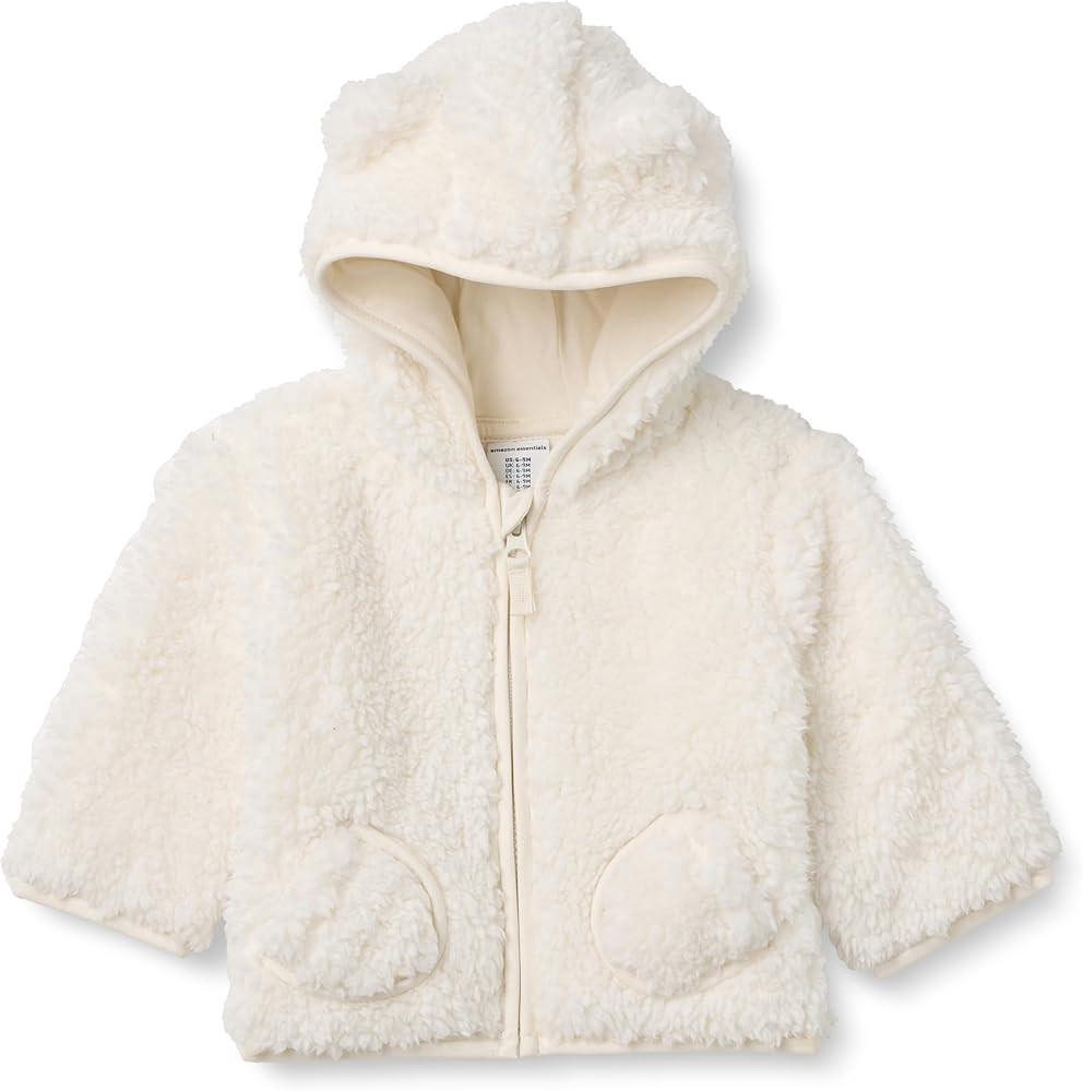 Amazon Essentials baby-boys Hooded Sherpa Jacket | Amazon (US)
