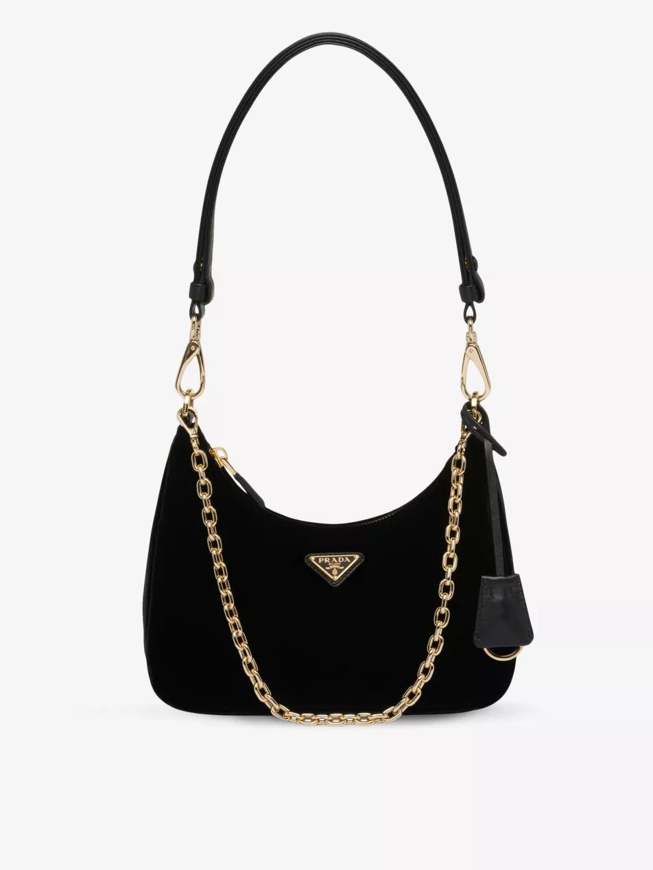 Re-Edition chain-strap velvet shoulder bag | Selfridges
