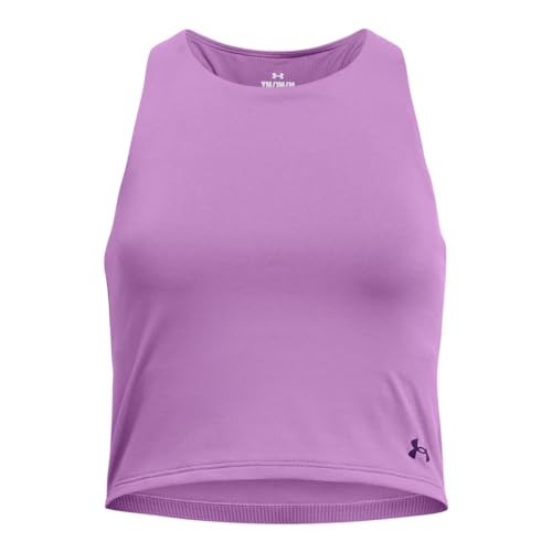 Under Armour Girls Motion Crop Tank Top, (560) Provence Purple / / Purple Emerite, Small | Amazon (US)