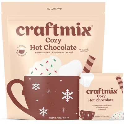 Craftmix 12 Pack Cozy Hot Chocolate Cocktail / Mocktail Mixer - Makes 12 Drinks | Target