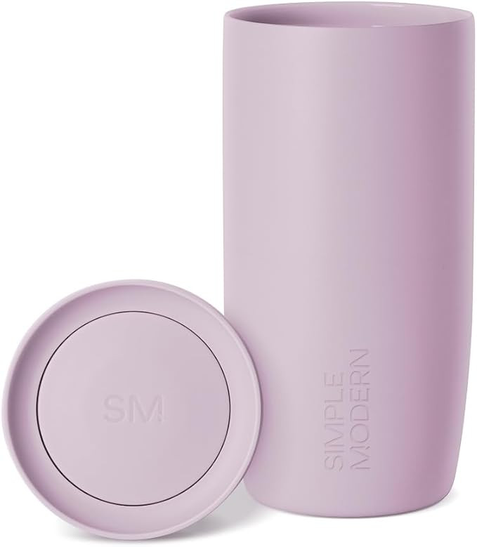 Simple Modern Travel Coffee Mug Tumbler with 360° Lid | Ceramic-Lined Insulated Stainless Steel ... | Amazon (US)