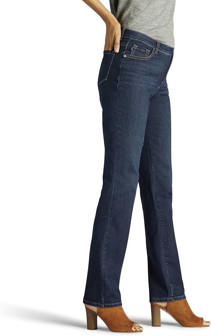 Women's Instantly Slims Classic Relaxed Fit Monroe Straight Leg Jean | Amazon (US)