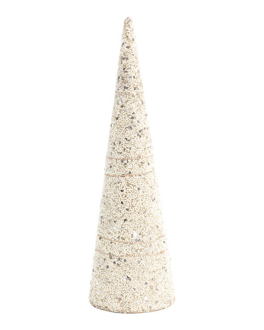 19in Beaded Sequin Cone | TJ Maxx