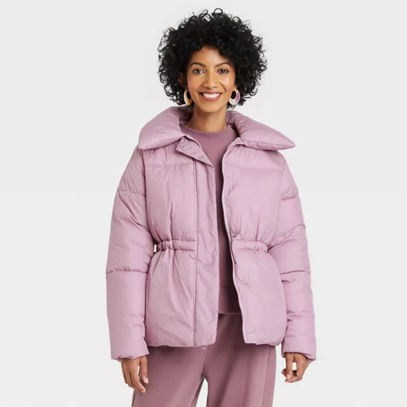 Women's Medium Length Matte Puffer Jacket - A New Day™ | Target