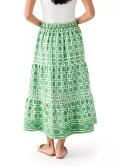 Crown & Ivy™ Women's Pleated Printed Midi Skirt | Belk