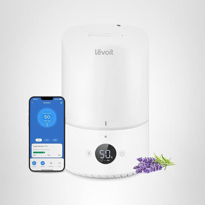 LEVOIT Smart Cool Mist Top Fill Humidifiers for Bedroom Baby with Sensor, Auto Humidity Setting, ... | Amazon (US)