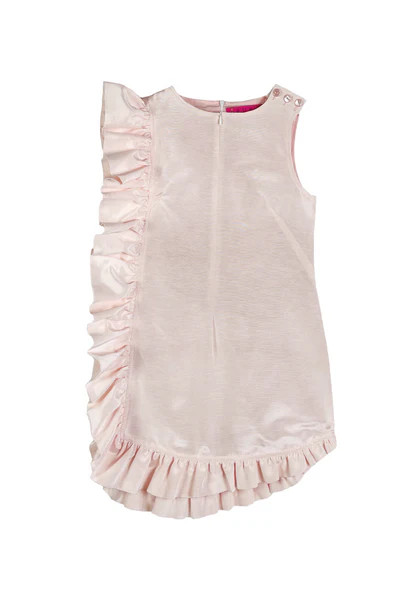 BURU x Megan Stokes Anniversary Ruffle Mini Dress - Pink Faille | Shop BURU