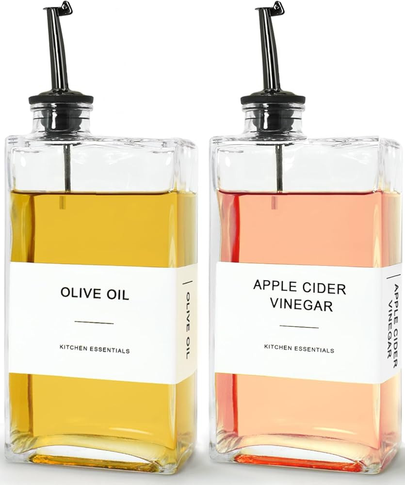 Olive Oil Dispenser for Kitchen, Cooking Oil Container 16.9 oz, Olive Oil Bottles, Soy Sauce Disp... | Amazon (US)