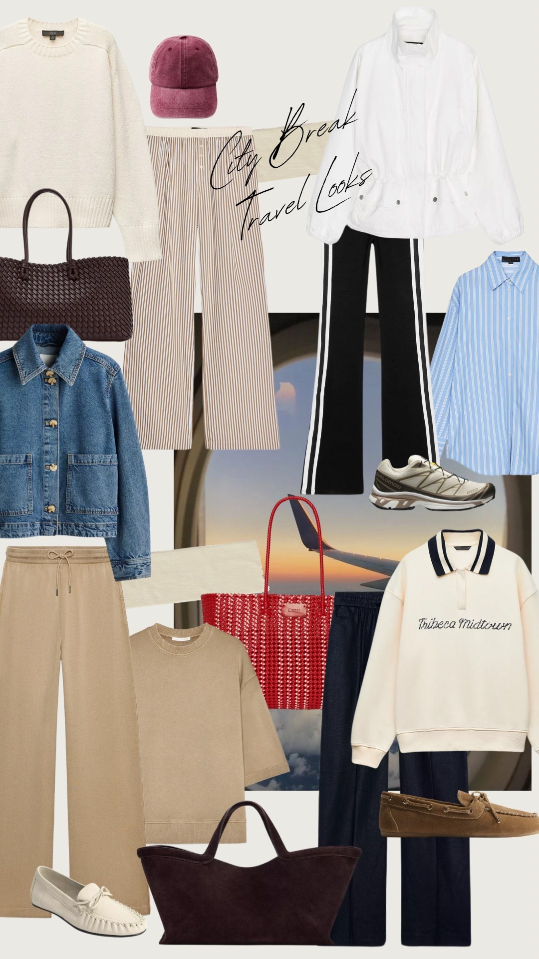 Travel looks for your next getaway! Comfy trousers + trainers + a big tote to fit all of the things you definitely had to run back in to the house for!✈️

#LTKuk #LTKspring #LTKeurope