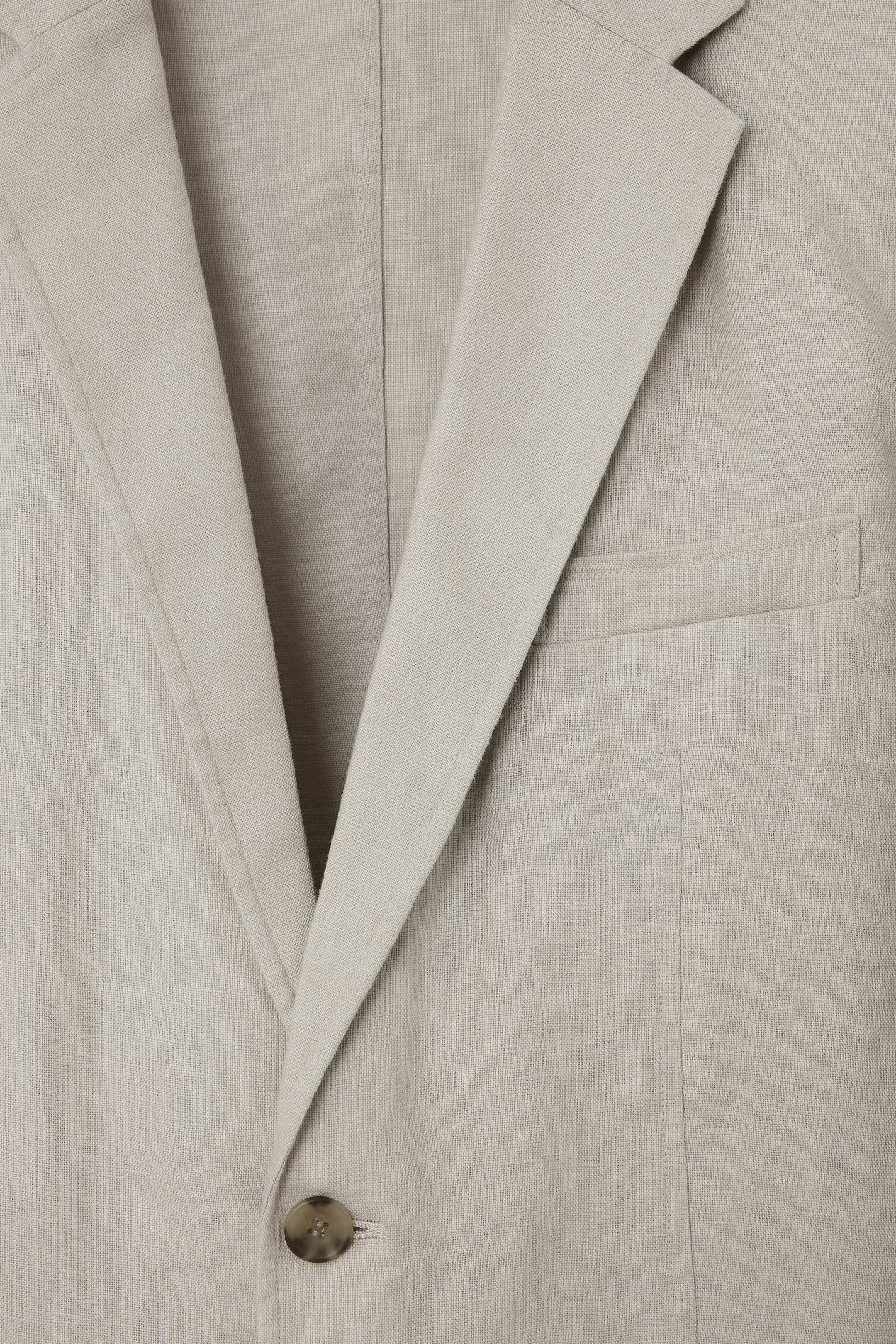 REGULAR UNSTRUCTURED LINEN BLAZER - STONE | COS (EU)