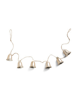 6ft Brushed Metal Bell Garland | Marshalls