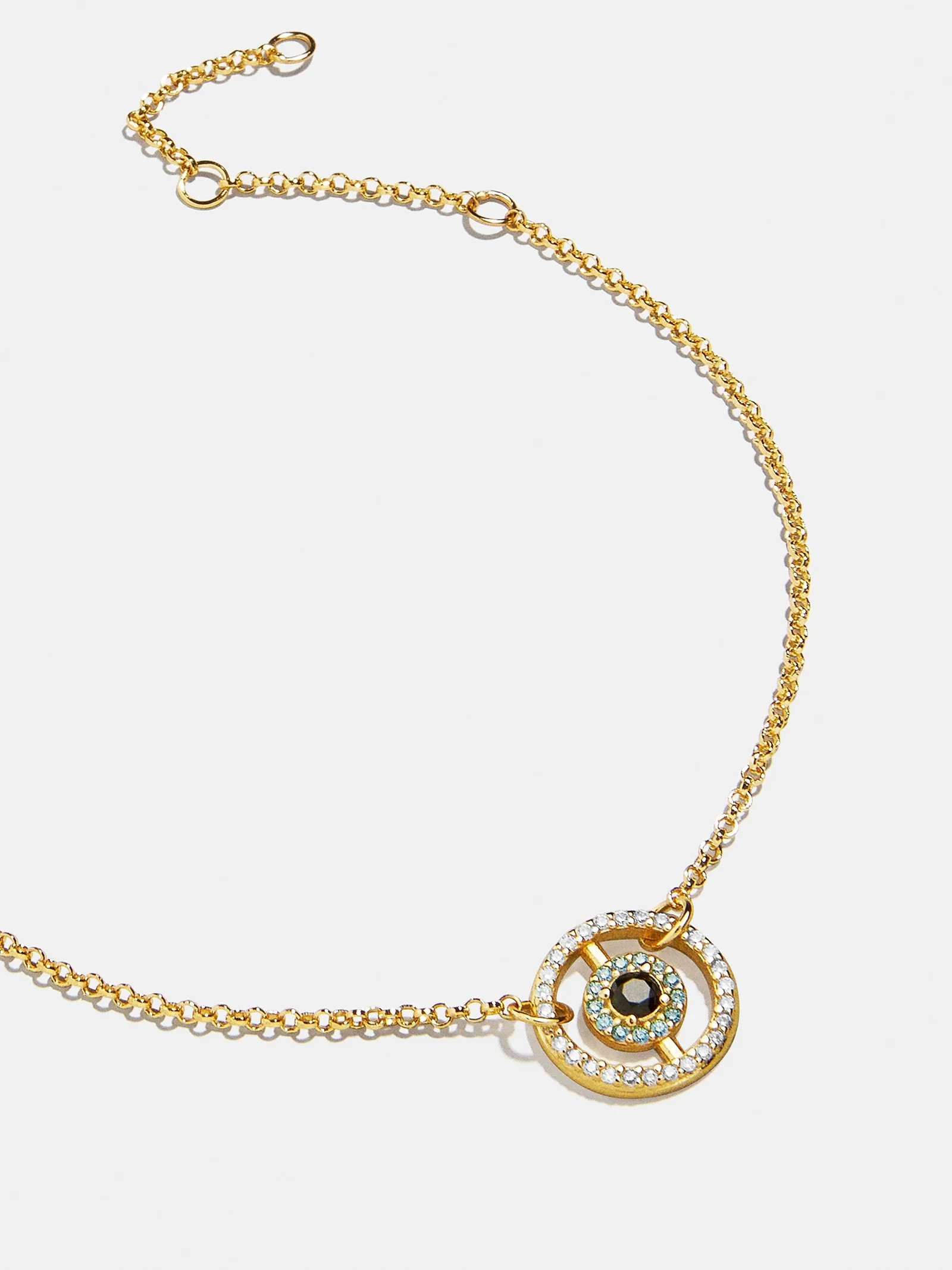Sabrina 18K Gold Motif Bracelet - Evil Eye | BaubleBar