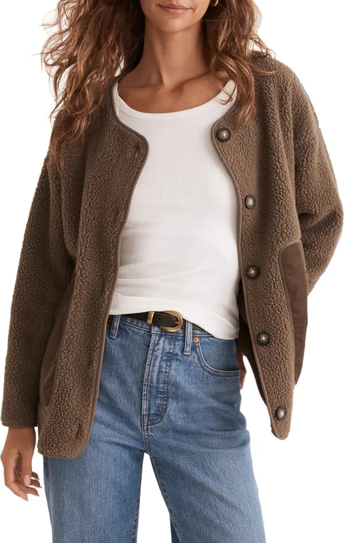 Resourced Fleece Cardigan Jacket | Nordstrom Canada