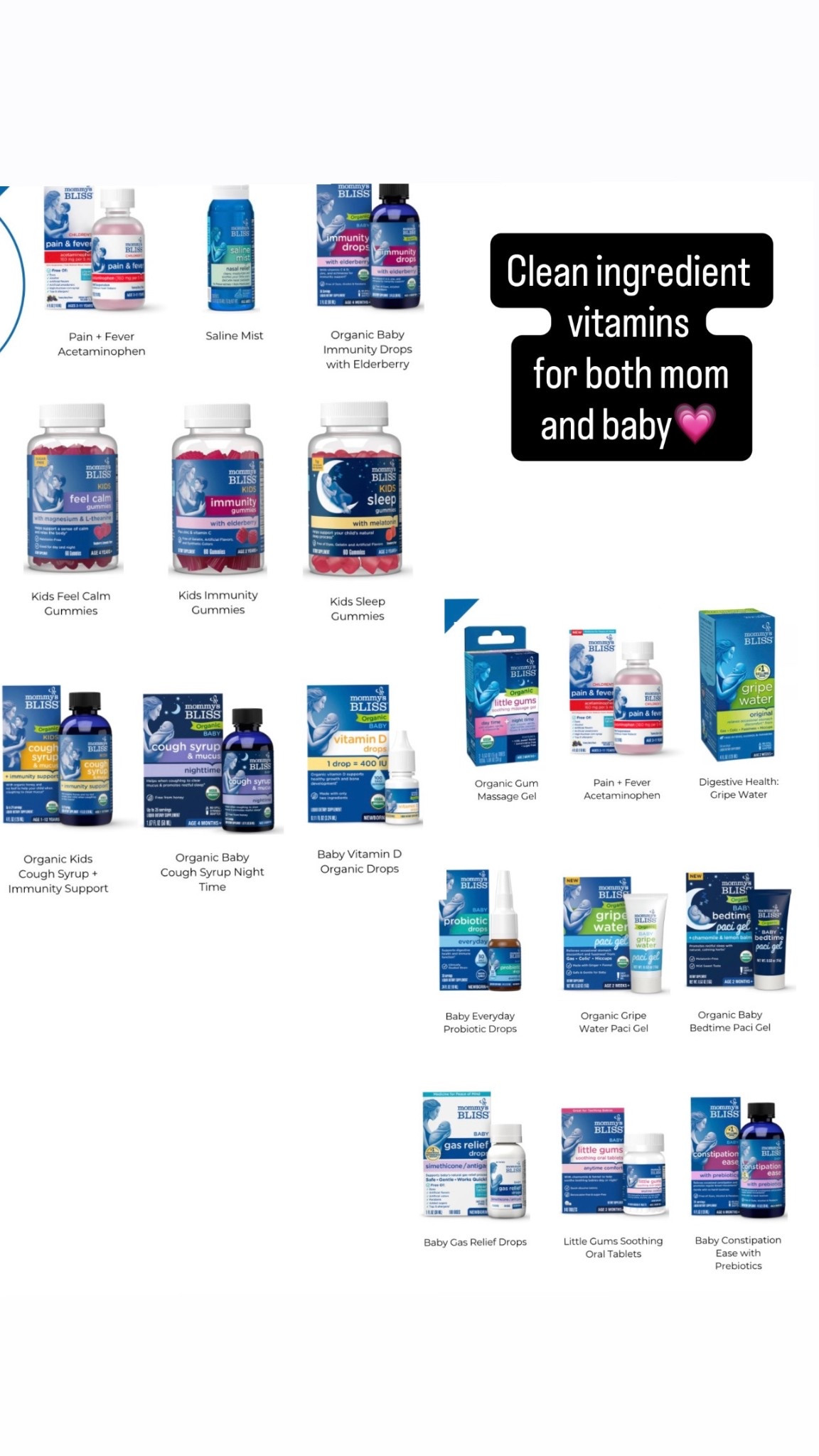 Mommy’s Bliss clean ingredient vitamins for mom and baby! 

#LTKFamily #LTKKids #LTKBaby