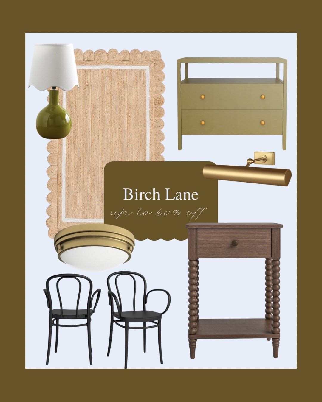 Birch Lane’s Memorial Day sale is up to 60% off, and it’s full of timeless pieces with traditional charm. I’m especially loving the scalloped jute rug, bobbin-leg nightstand, and classic black bistro chairs. These cozy finds mix seamlessly into any cottage, coastal, or collected-style home.

Perfect time to grab investment pieces while they’re deeply discounted!

Birch Lane sale, Memorial Day furniture deals, traditional decor, jute rug, bobbin furniture, bistro chairs, timeless home finds, 2025 home trends

#LTKHome #LTKSaleAlert
