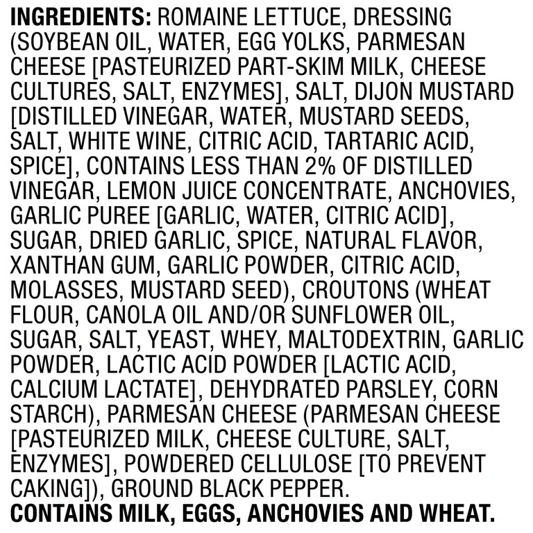 Marketside Caesar Salad Kit, 14.55 oz Bag (Fresh) | Walmart (US)