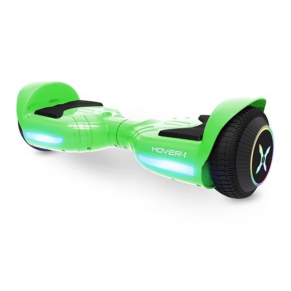 Hover-1 Rocket Hoverboard, Green, LED Headlights, 7 MPH Max Speed, 160 lbs Max Weight, 3 Miles Ma... | Walmart (US)