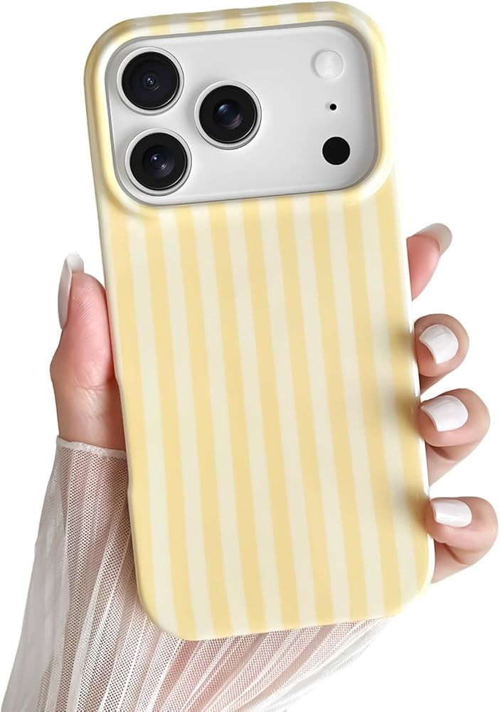 Yeddabox for iPhone 17 Pro Max Case Cute Striped Phone Case Soft TPU Slim Shockproof Phone Cover ... | Amazon (US)