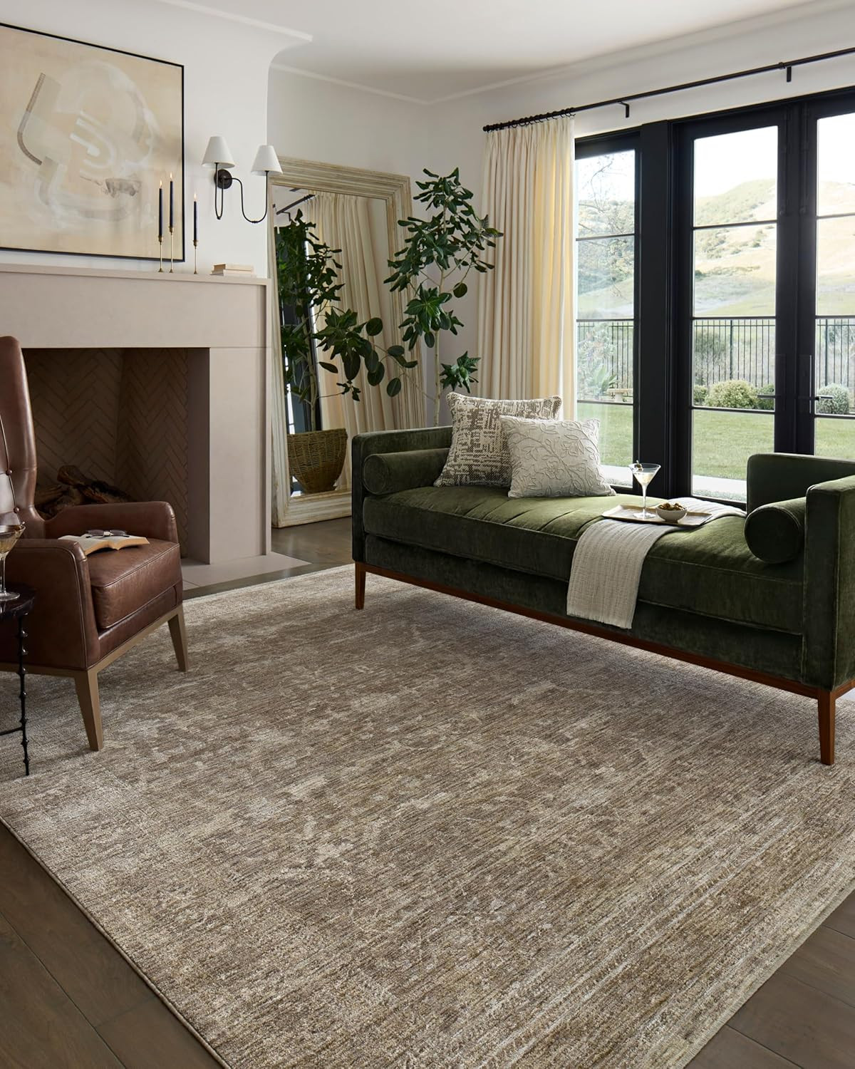 Loloi II Tabitha Collection TAI-02 Taupe/Pebble 7'-10" x 10' Area Rug | Amazon (US)