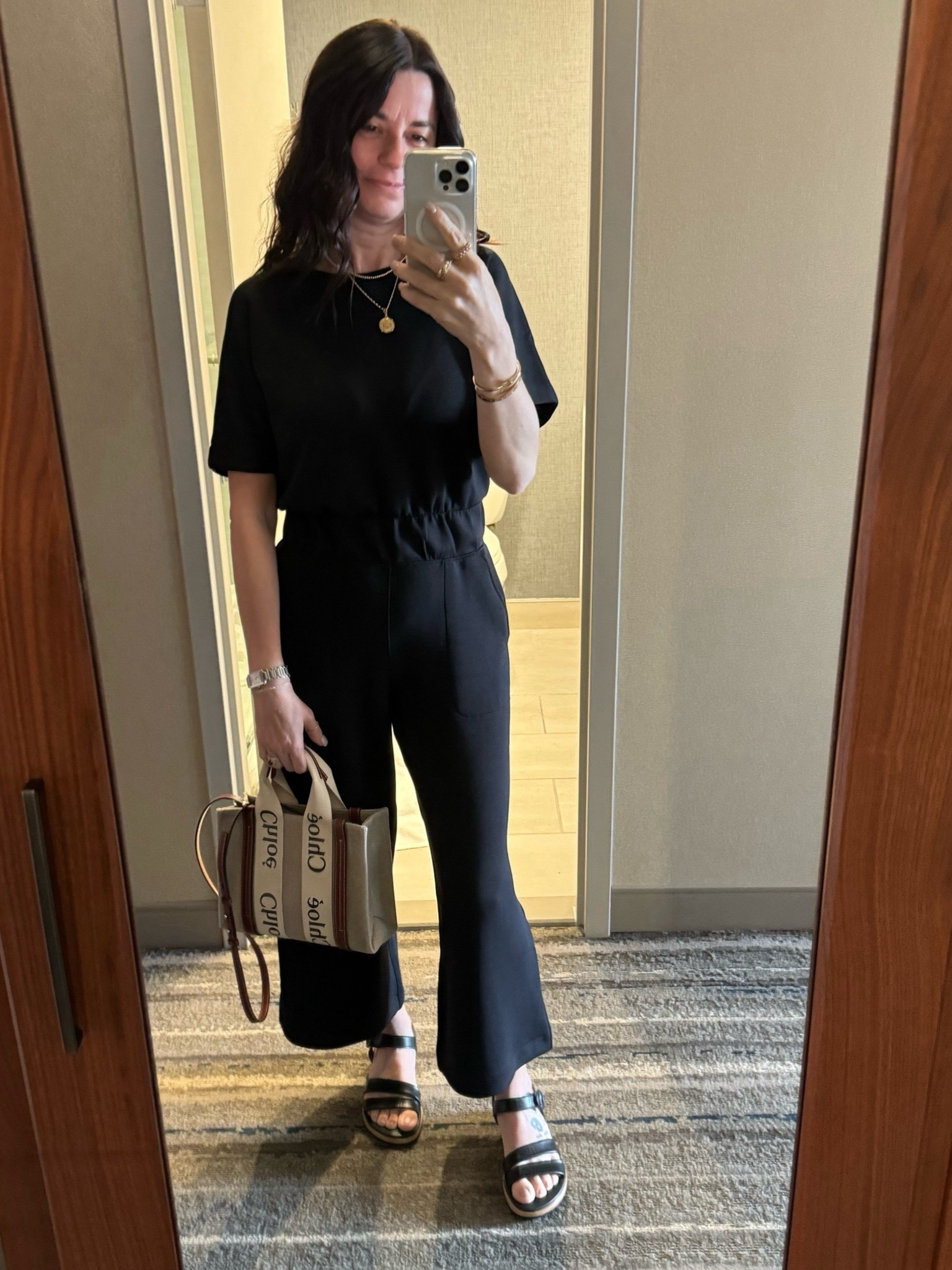 This stretchy jumpsuit is your Better Than Basic black jumpsuit. It moves with you and hides those “imperfections". After all, it is made by Spanx!

#LTKOver40 #LTKBacktoSchool #LTKStyleTip