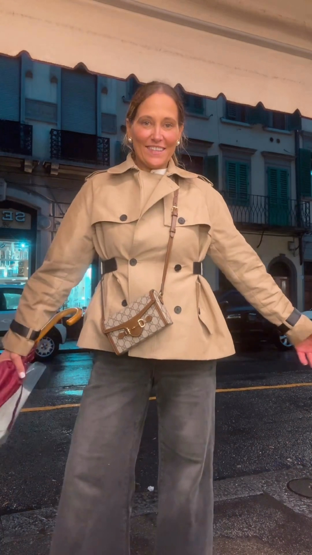 I wore this trench all over Rome and it was so perfect! If you’re traveling somewhere colder/wet this is the perfect jacket. M


#LTKootd #LTKTravel #LTKOver40