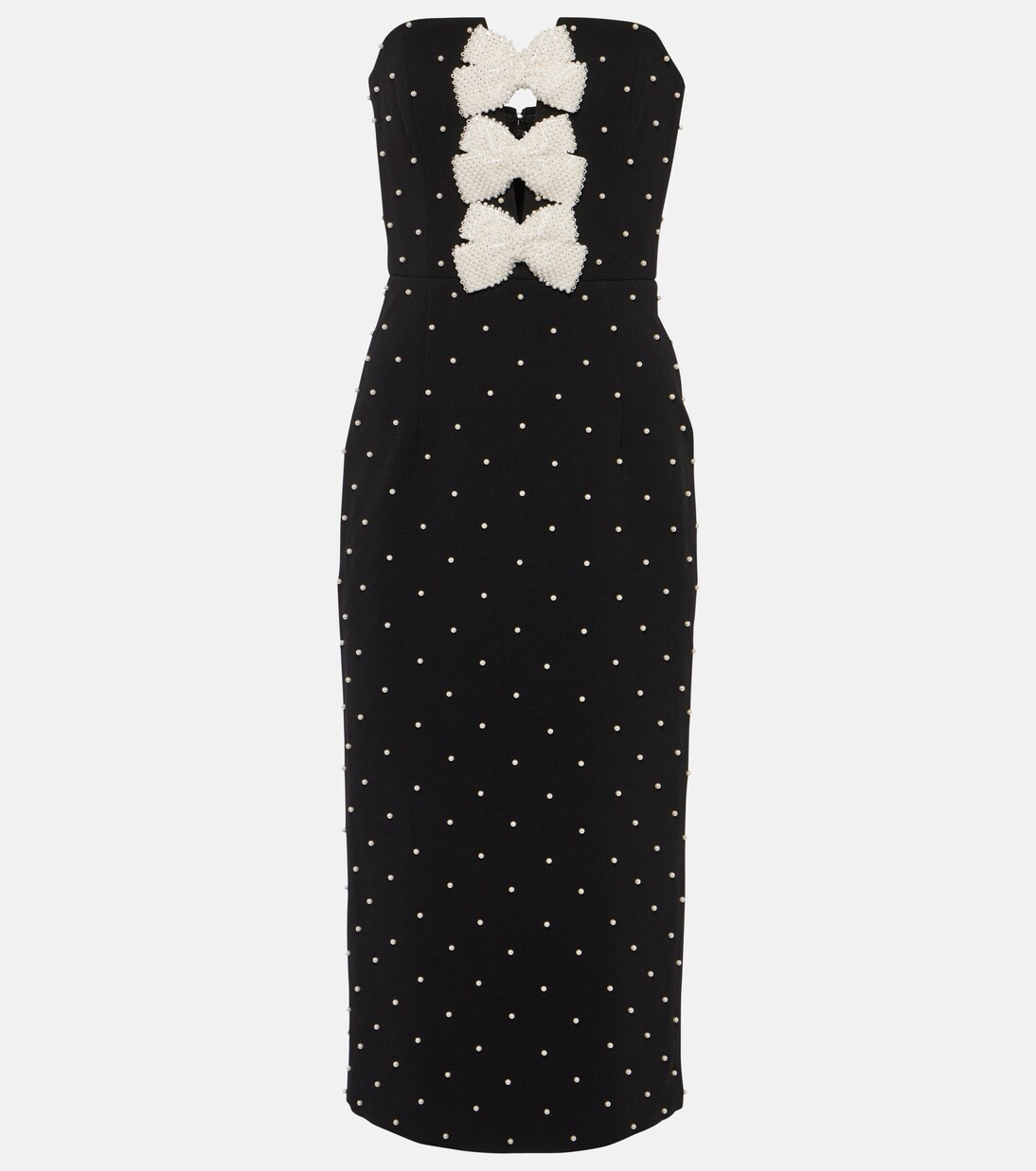 Veronica strapless beaded midi dress | Mytheresa (US/CA)