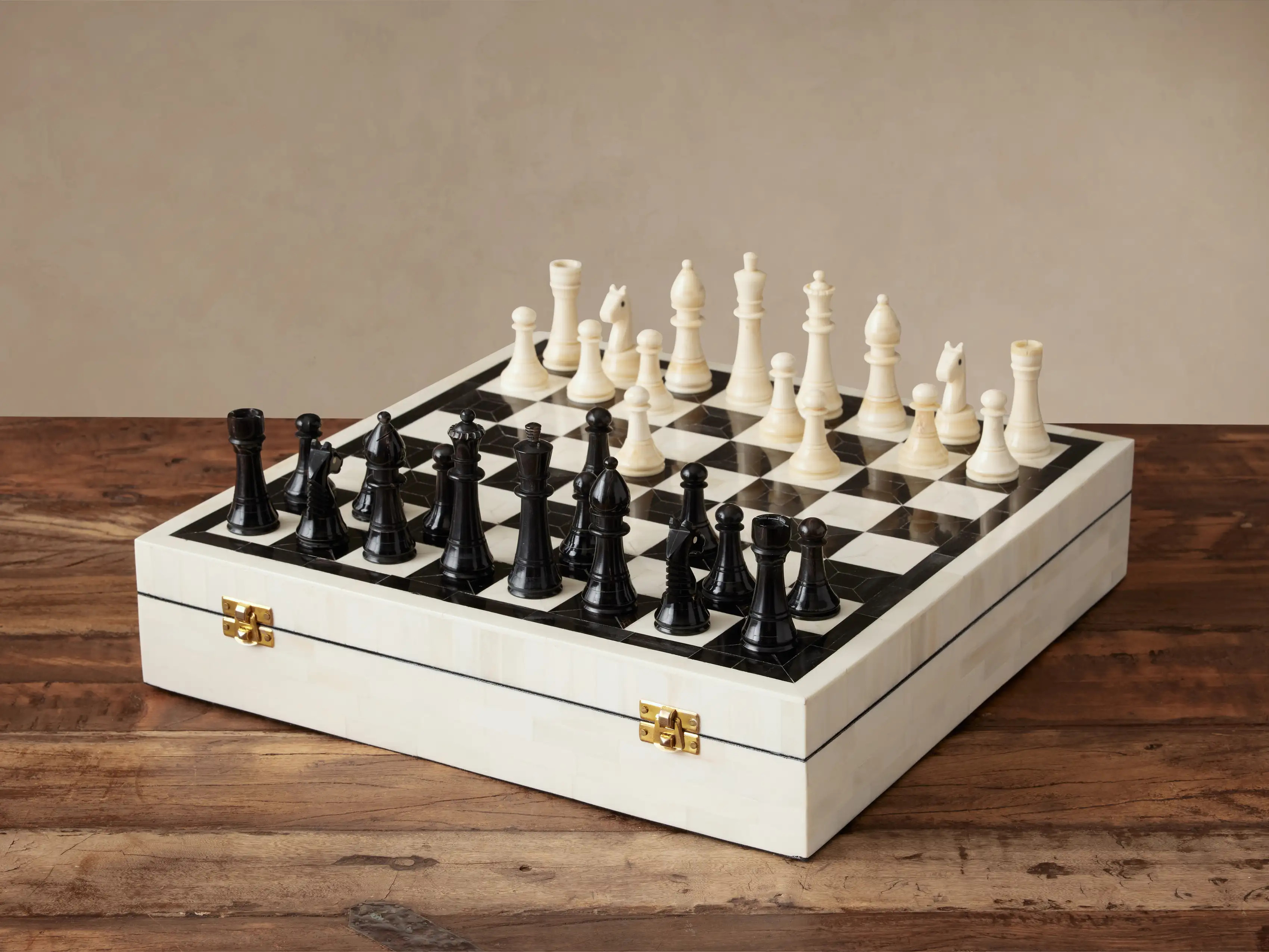 Jimena Boxed Chess Set | Arhaus