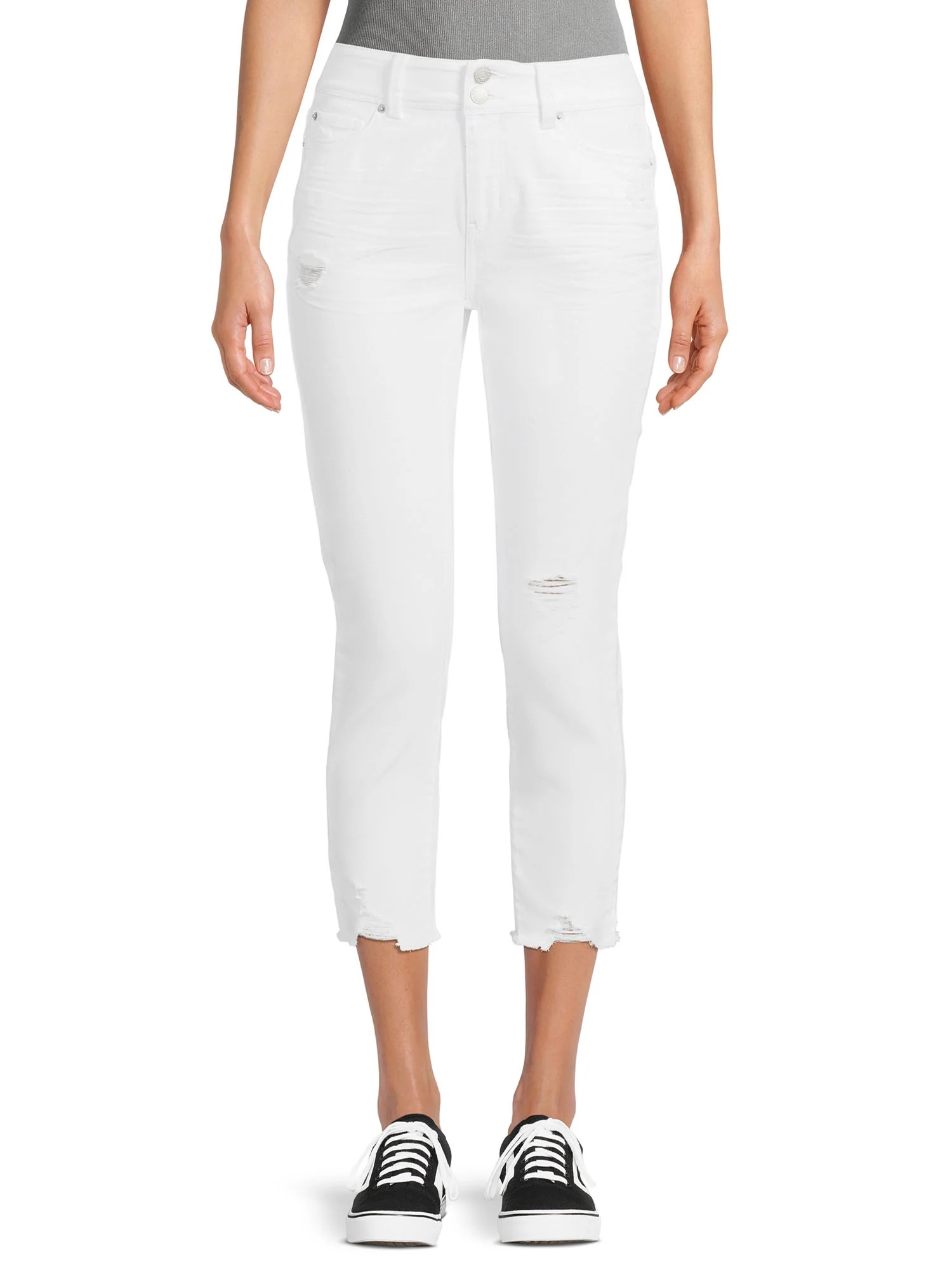 Time and Tru Women's Stretch Denim Capri Jeans | Walmart (US)