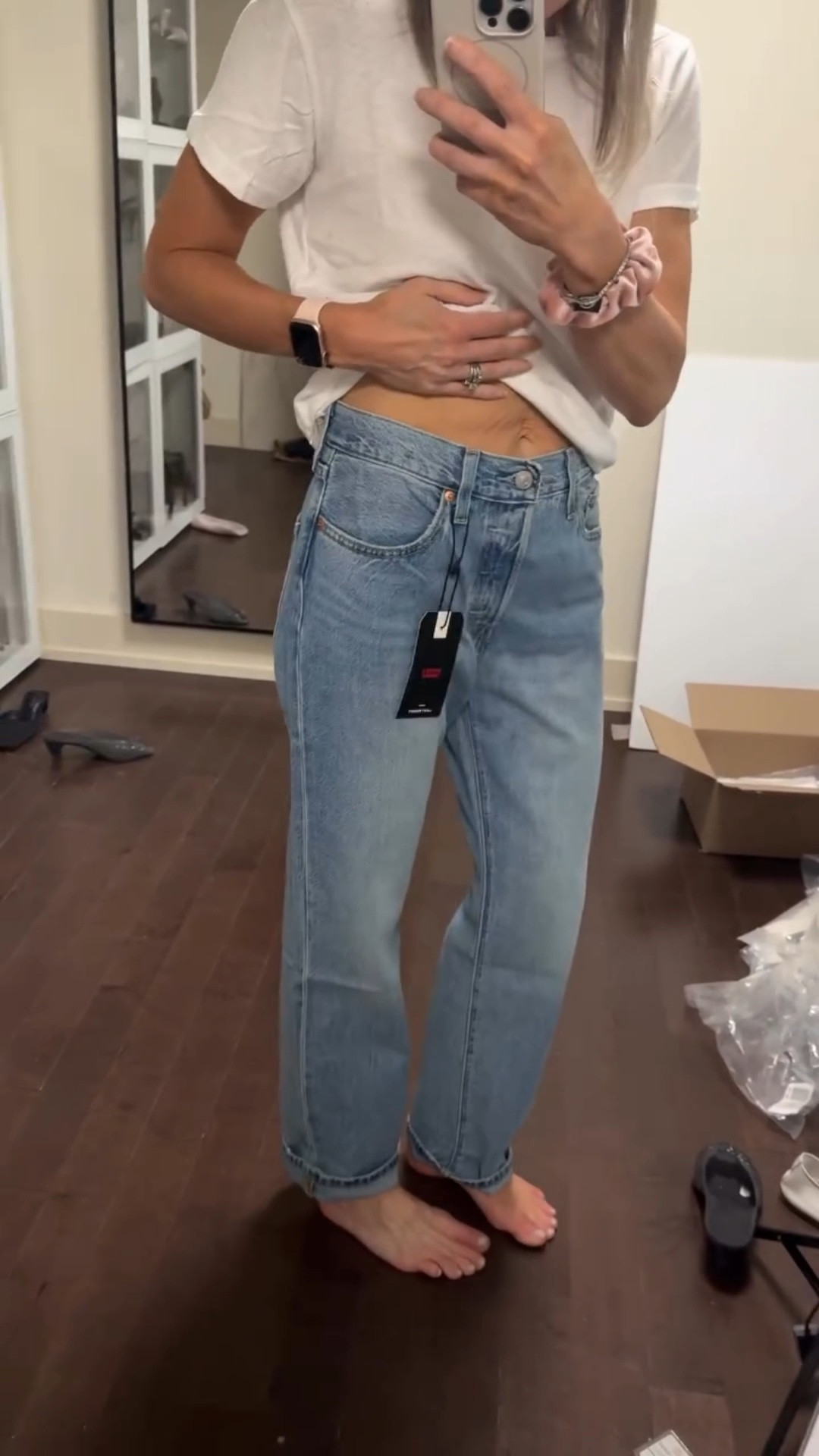 Just ordered these 3 pairs of Levi’s on sale at Revolve. The first pair are the perfect wash with a vintage look. The second pair are the lightweight denim (so good for summer!) and of course a pair of white denim@at a great price (everyone needs less expensive white denim). 

Links in my stories!