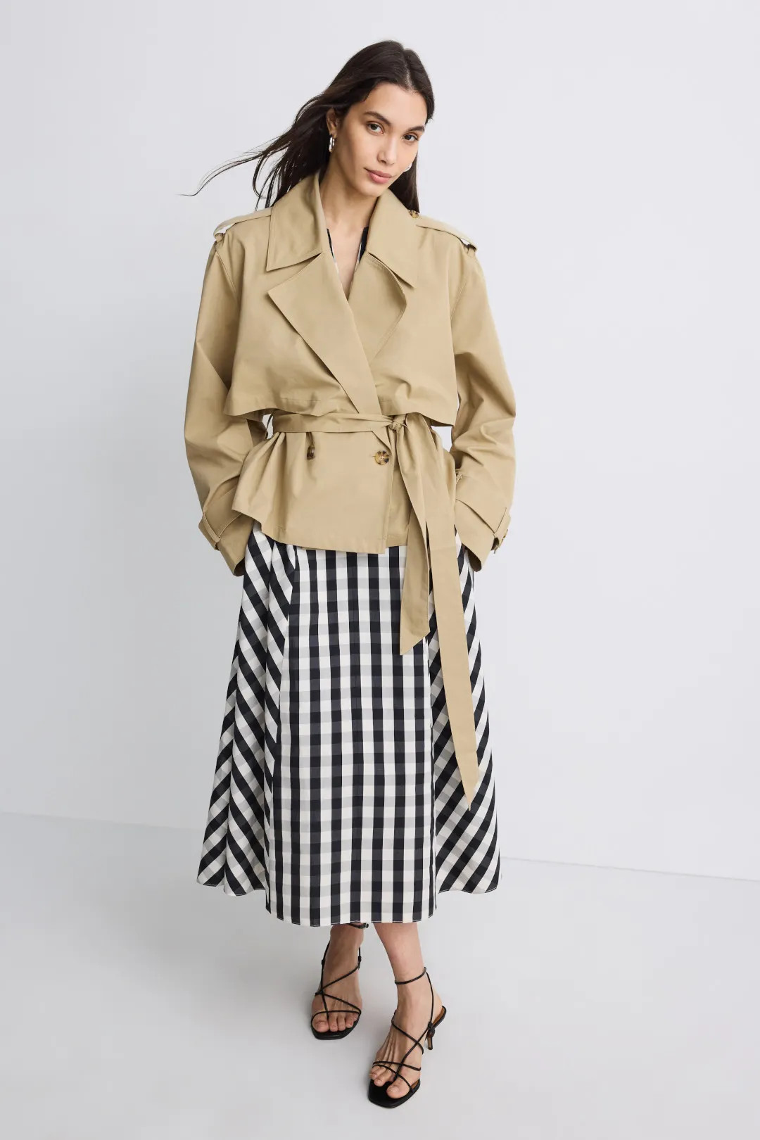 Liz Cropped Trench Coat | Rent the Runway