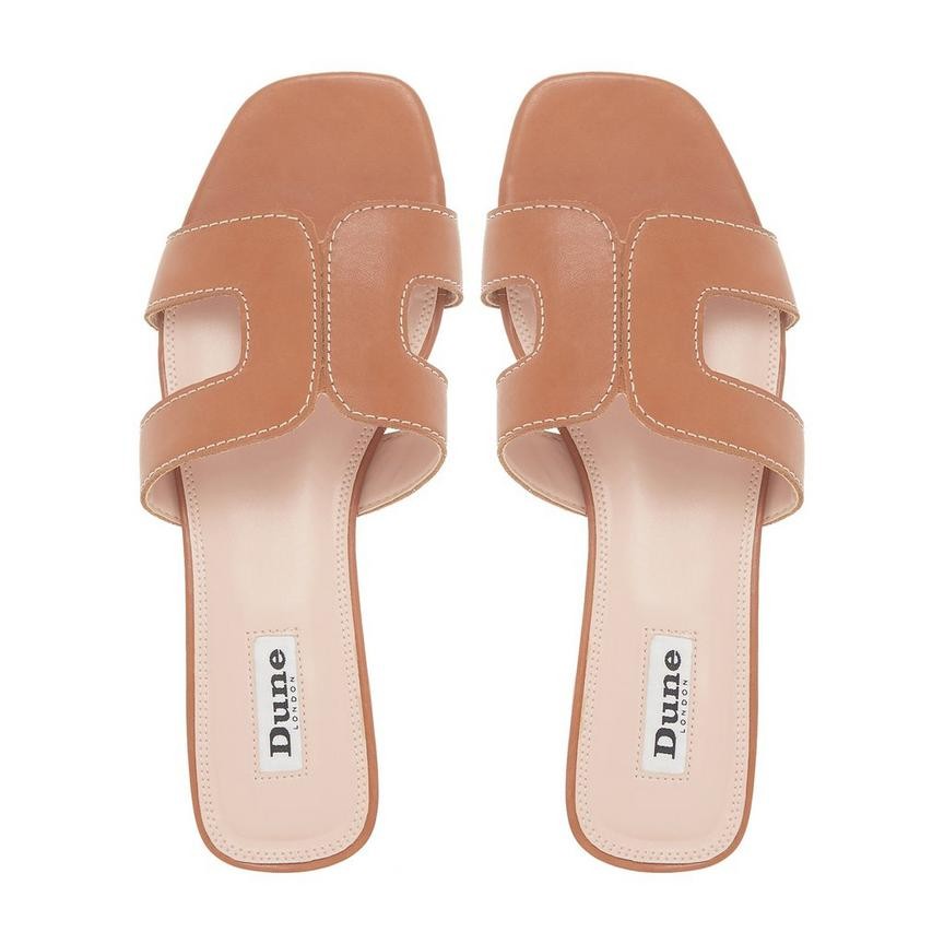 LOUPE - Smart Slider Sandal - tan | Dune London | Dune (EU)