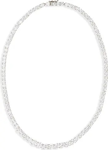 Nordstrom Graduated Cubic Zirconia Tennis Necklace | Nordstrom | Nordstrom